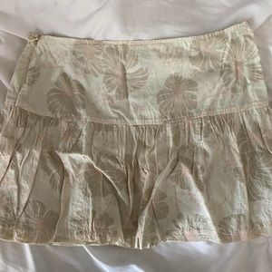 Floral American Eagle Mini Skirt